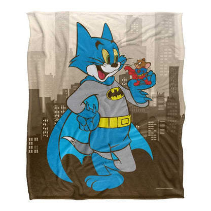 Multicoloured - Front - Warner Bros Silky City Supersoft Blanket