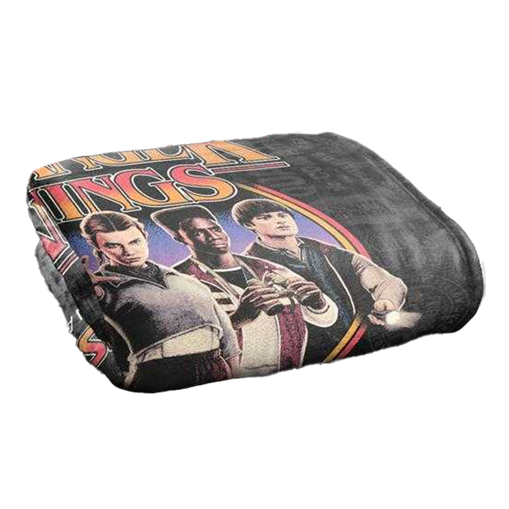 Multicoloured - Back - Stranger Things 5 Silky Soft Touch Blanket
