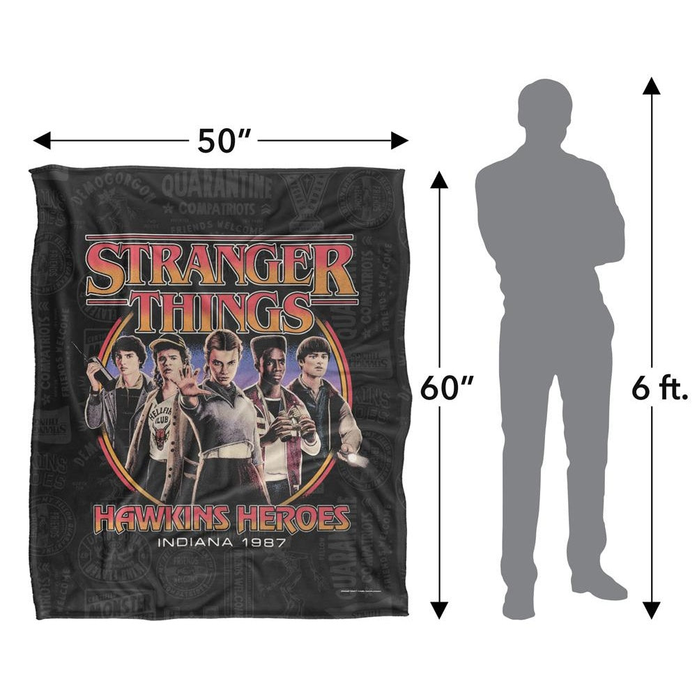 Multicoloured - Lifestyle - Stranger Things 5 Silky Soft Touch Blanket