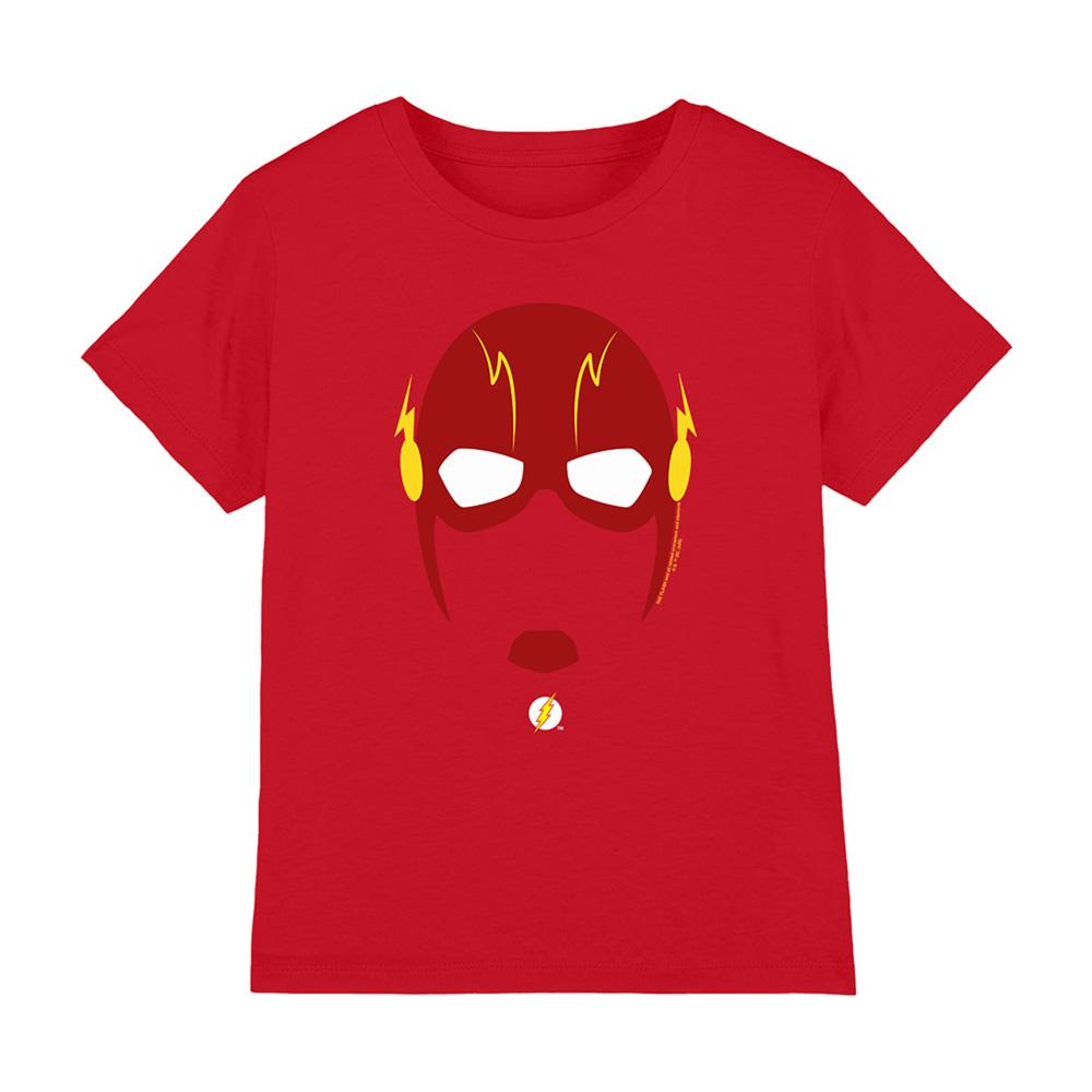 Red - Front - Flash Childrens-Kids Mask T-Shirt