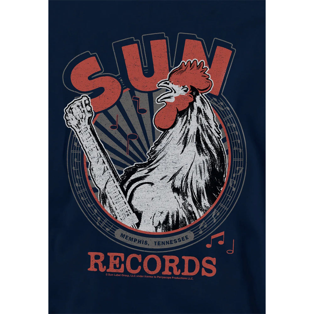 Navy - Side - Sun Records Childrens-Kids Music Pullover Hoodie