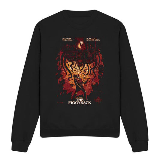 Black - Front - Stranger Things Unisex Adult Eddie Munson Poster Sweatshirt