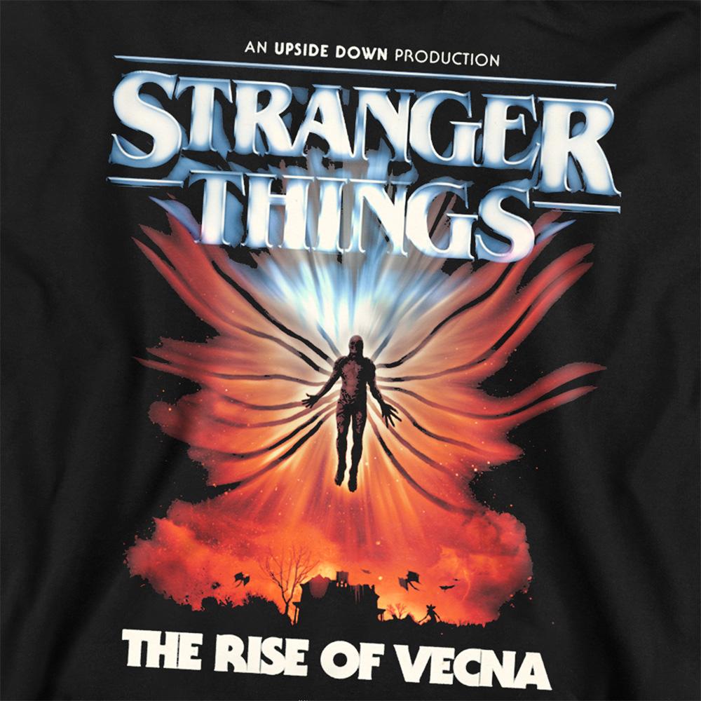 Black - Side - Stranger Things Unisex Adult Vecna Poster Sweatshirt