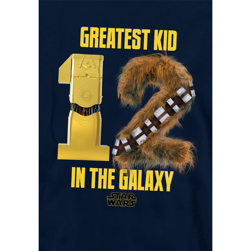 Navy - Side - Star Wars Childrens-Kids Greatest Kid C-3PO & Chewbacca Hoodie