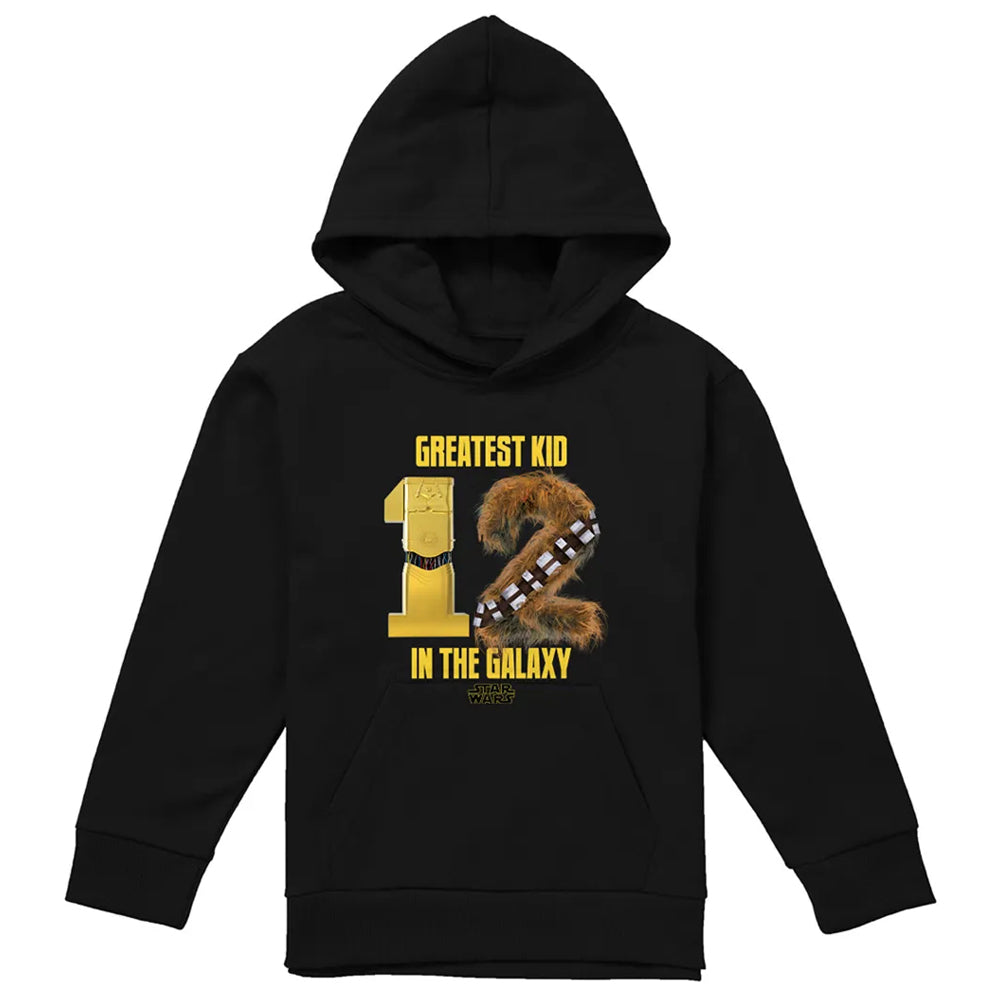 Black - Front - Star Wars Childrens-Kids Greatest Kid C-3PO & Chewbacca Hoodie