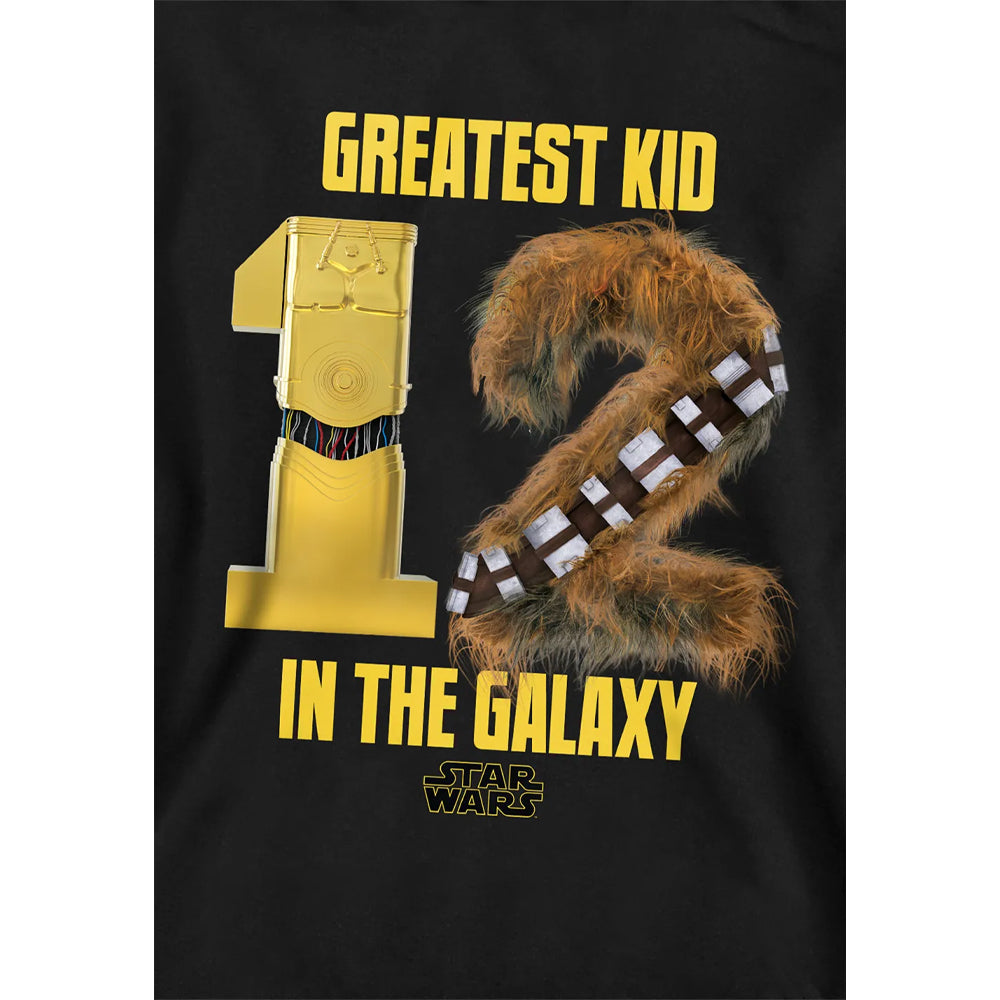 Black - Side - Star Wars Childrens-Kids Greatest Kid C-3PO & Chewbacca Hoodie