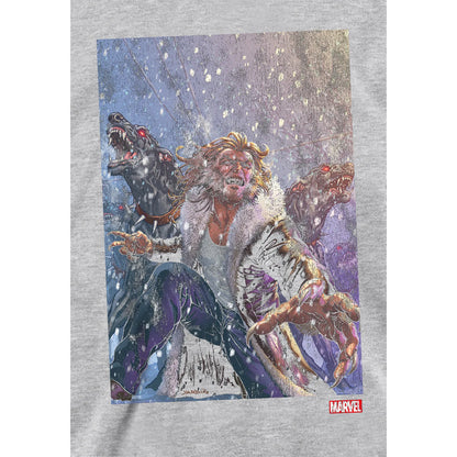 Athletic Heather-Athletic Heather - Side - X-Men Childrens-Kids Dogs Pull Over Hoodie