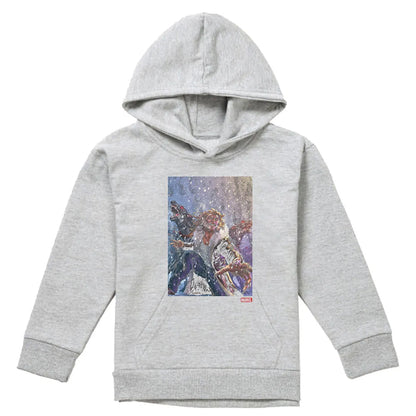 Athletic Heather-Athletic Heather - Front - X-Men Childrens-Kids Dogs Pull Over Hoodie