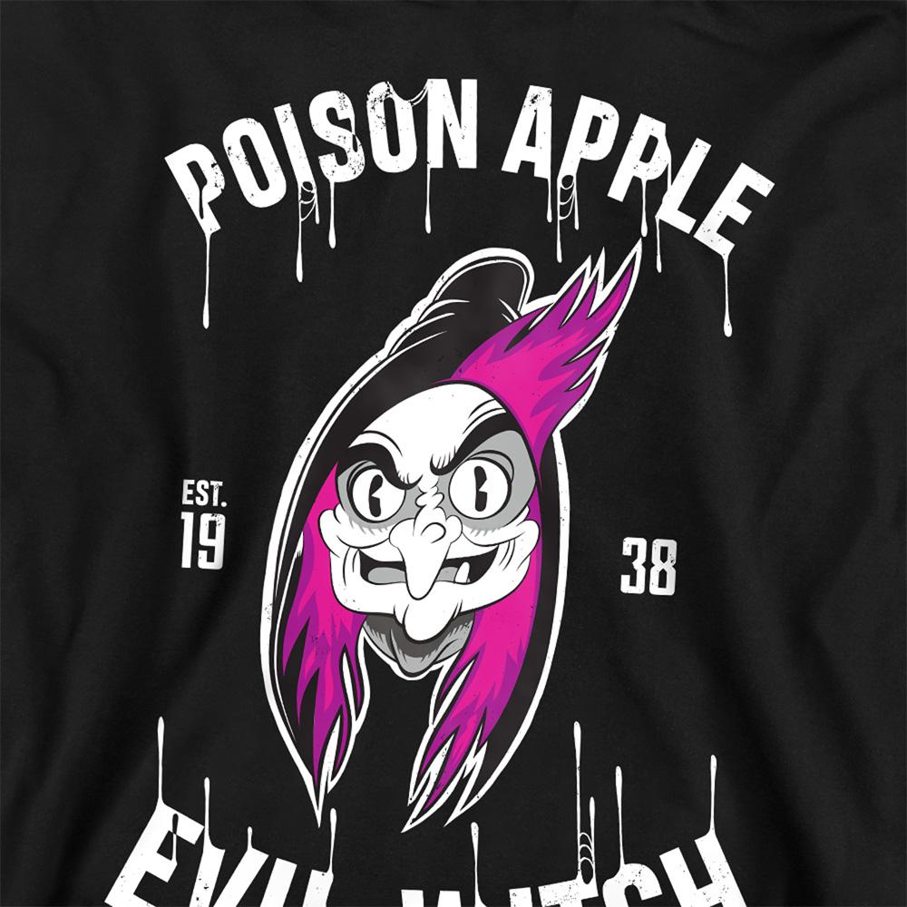 Athletic Heather - Back - Snow White Childrens-Kids Poison Apple Est 1938 Evil Witch Hoodie