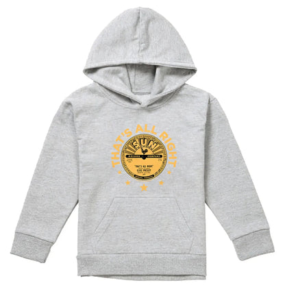 Athletic Heather - Front - Sun Records Childrens-Kids Elvis Presley Thats All Right Youth Heather Hoodie