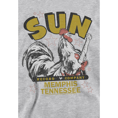 Athletic Heather - Side - Sun Records Childrens-Kids Rockabilly Rooster Heather Hoodie