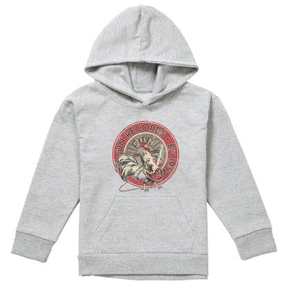 Athletic Heather - Front - Sun Records Childrens-Kids Rooster Est 1952 Heather Hoodie