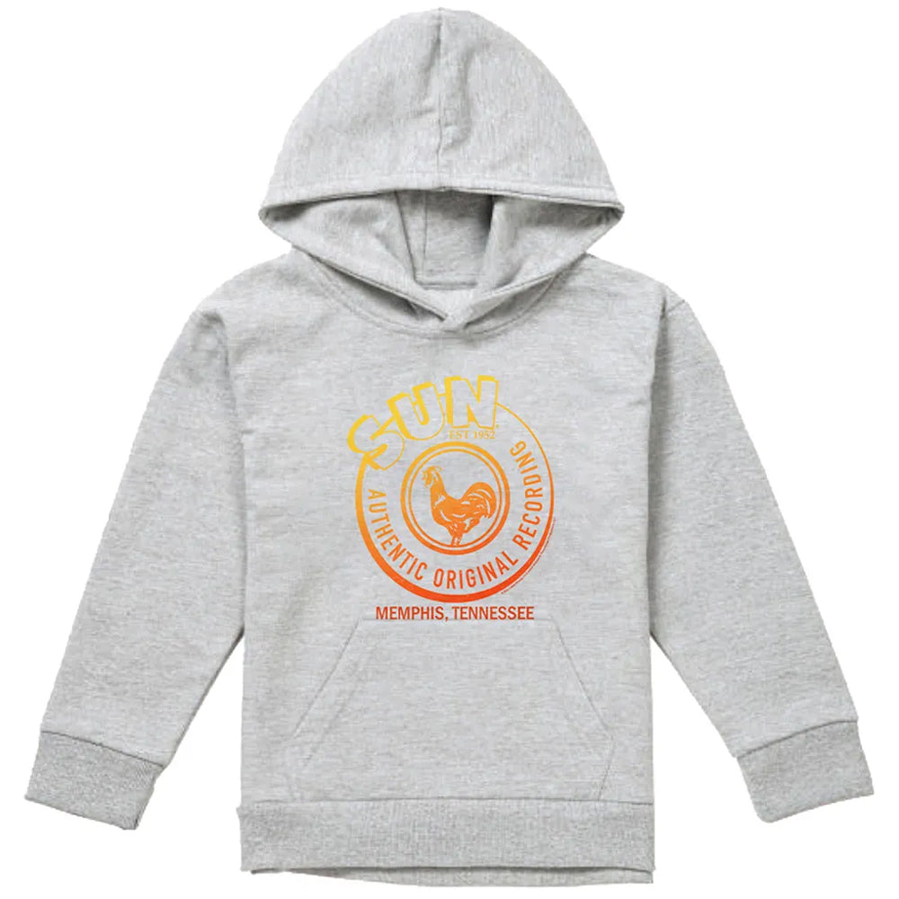 Athletic Heather - Front - Sun Records Childrens-Kids Sun Authentic Heather Hoodie