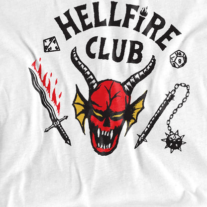 Athletic Heather - Side - Stranger Things Childrens-Kids Hellfire Club Inverted T-Shirt