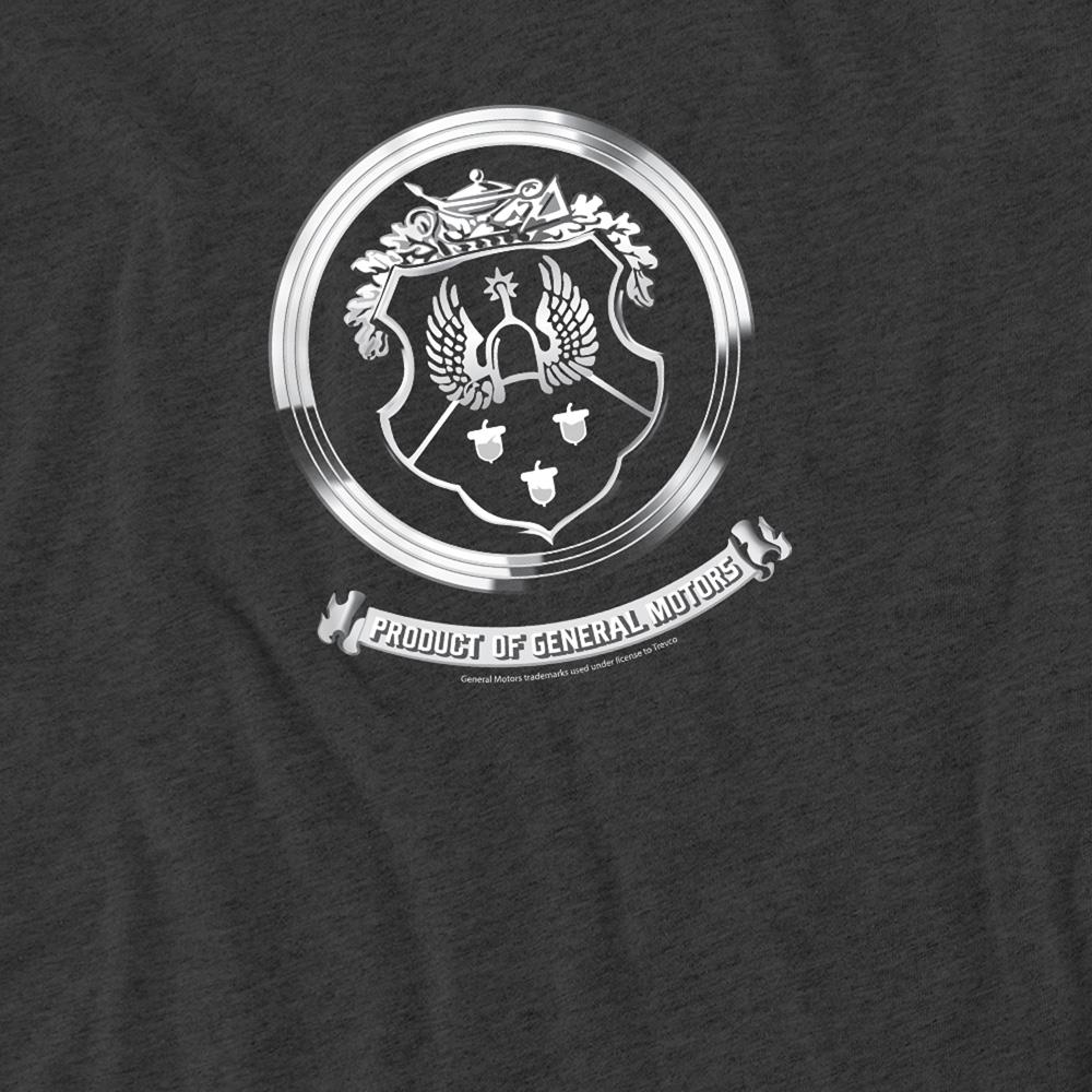 Charcoal - Side - Oldsmobile Unisex Adult 1930s Crest Heather T-Shirt