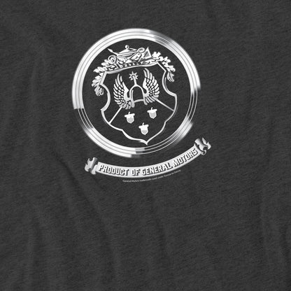 Charcoal - Side - Oldsmobile Unisex Adult 1930s Crest Heather T-Shirt