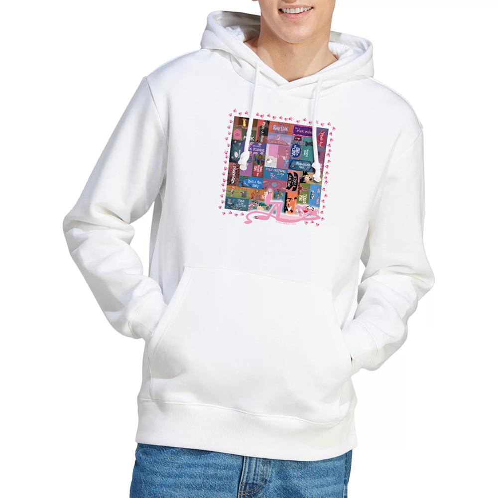White - Lifestyle - Pink Panther Unisex Adult Titles Hoodie