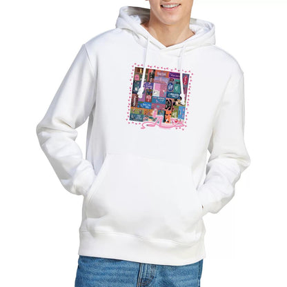 White - Lifestyle - Pink Panther Unisex Adult Titles Hoodie