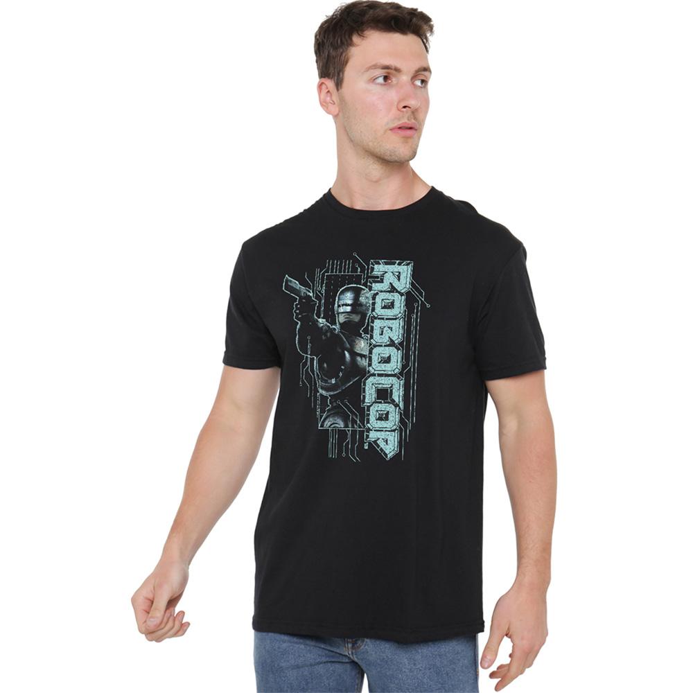 Black - Lifestyle - Robocop Unisex Adult Murphy Split T-Shirt