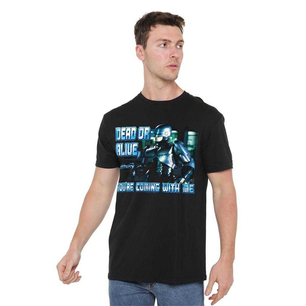 Black - Lifestyle - Robocop Unisex Adult Dead Or Alive T-Shirt