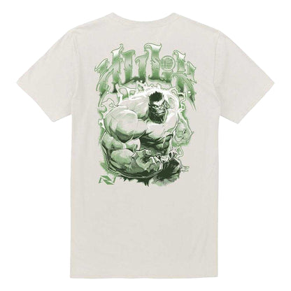 Natural - Back - Marvel Rivals Unisex Adult Vanguard Hulk Monster Back Print T-Shirt