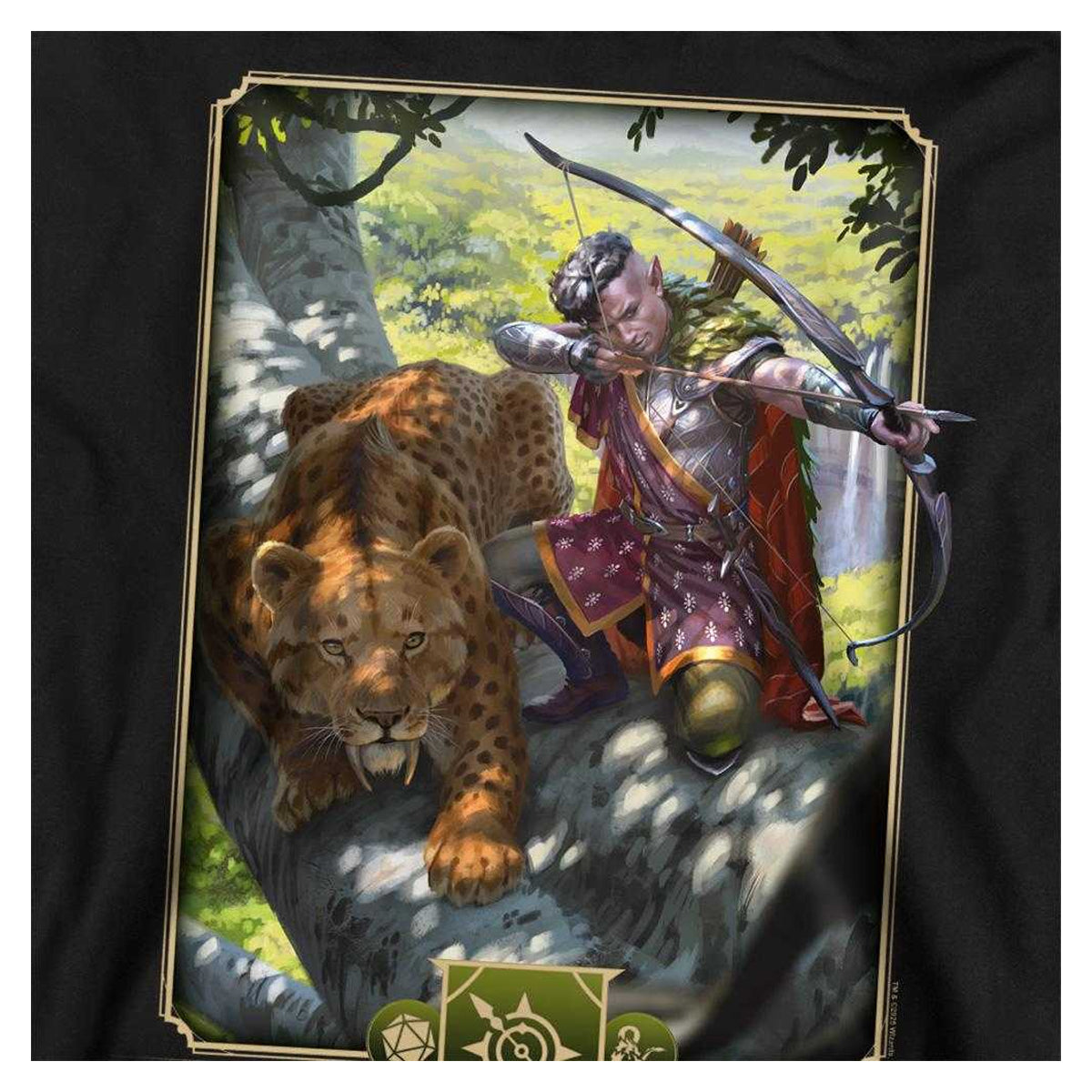 Black - Side - Dungeons & Dragons Unisex Adult 2024 Ranger Key Art Sweatshirt