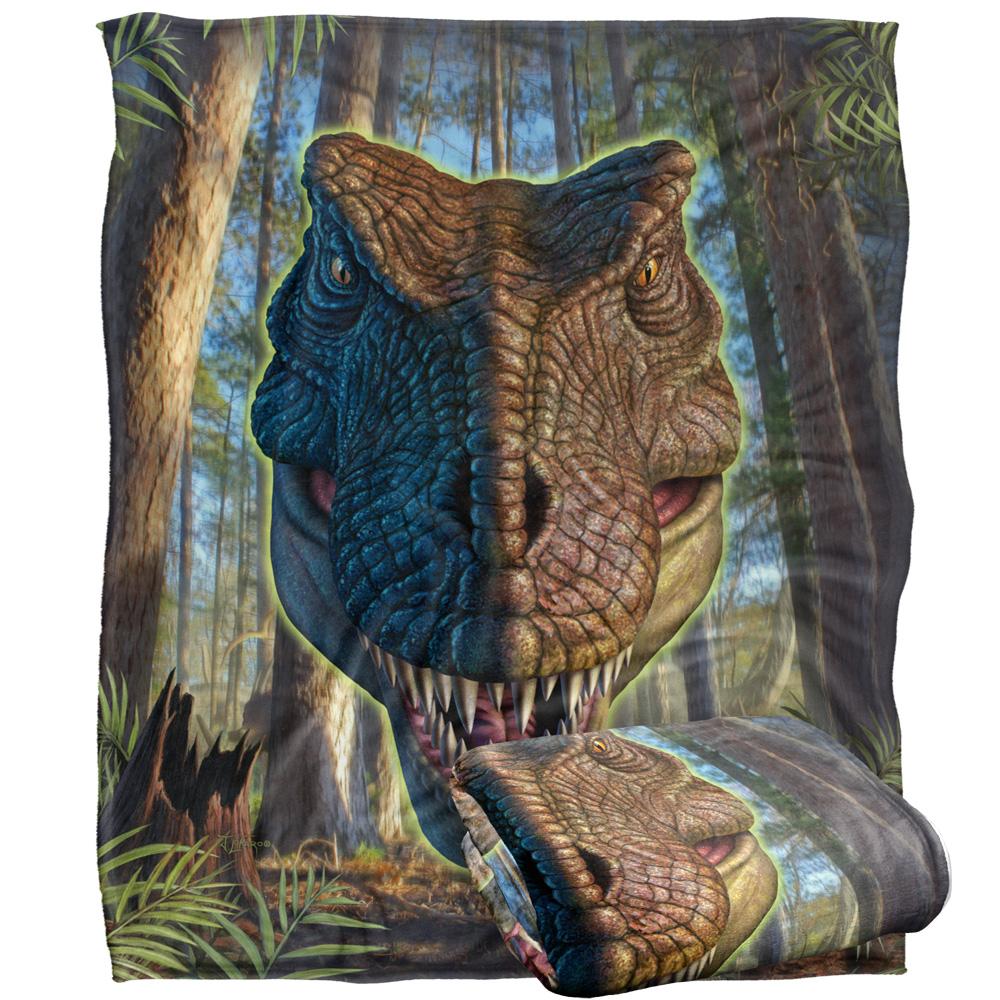 Multicoloured - Back - JQ Licensing Jlo Silky Dinosaur Supersoft Blanket