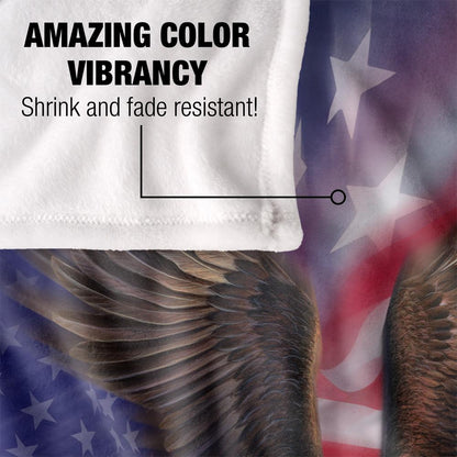 Multicoloured - Lifestyle - JQ Licensing American Silky Eagle Supersoft Blanket
