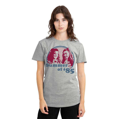 Athletic - Lifestyle - Stranger Things Womens-Ladies Summer Of 85 Eleven & Max Heather T-Shirt
