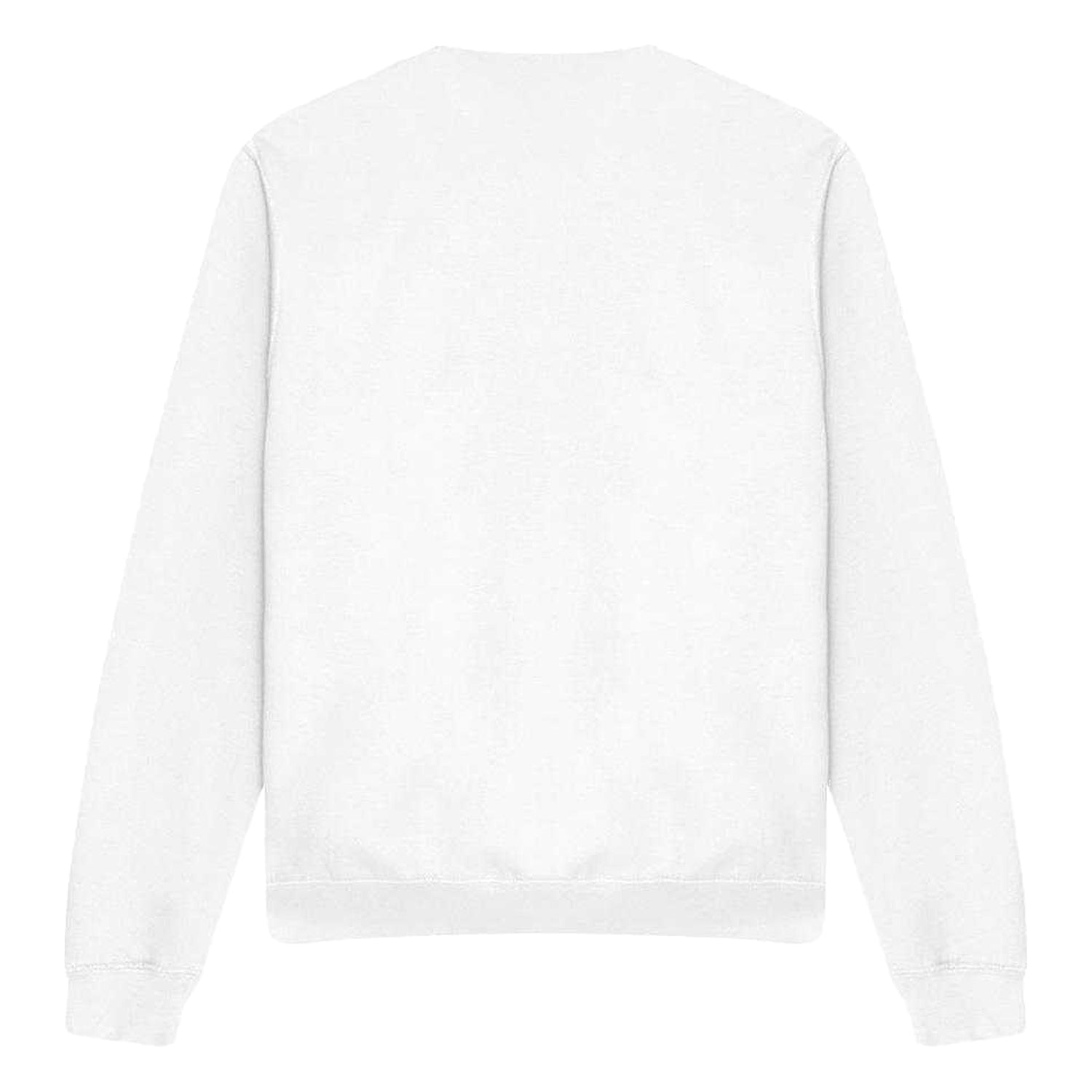 White - Back - Stranger Things Unisex Adult 80s Sunset Group Mind Flayer Sweatshirt