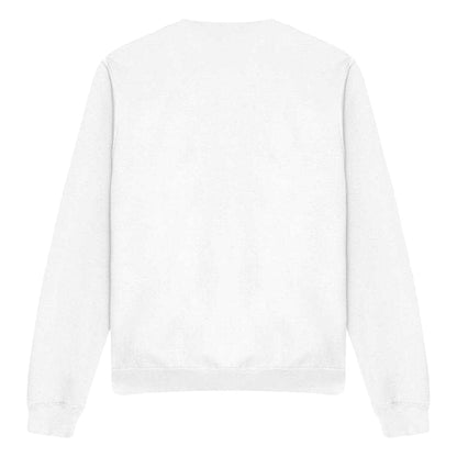 White - Back - Stranger Things Unisex Adult 80s Sunset Group Mind Flayer Sweatshirt