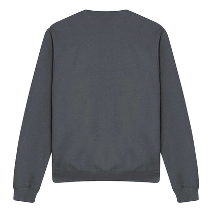 Charcoal - Back - Stranger Things Unisex Adult Jim Hopper 80s Sweatshirt