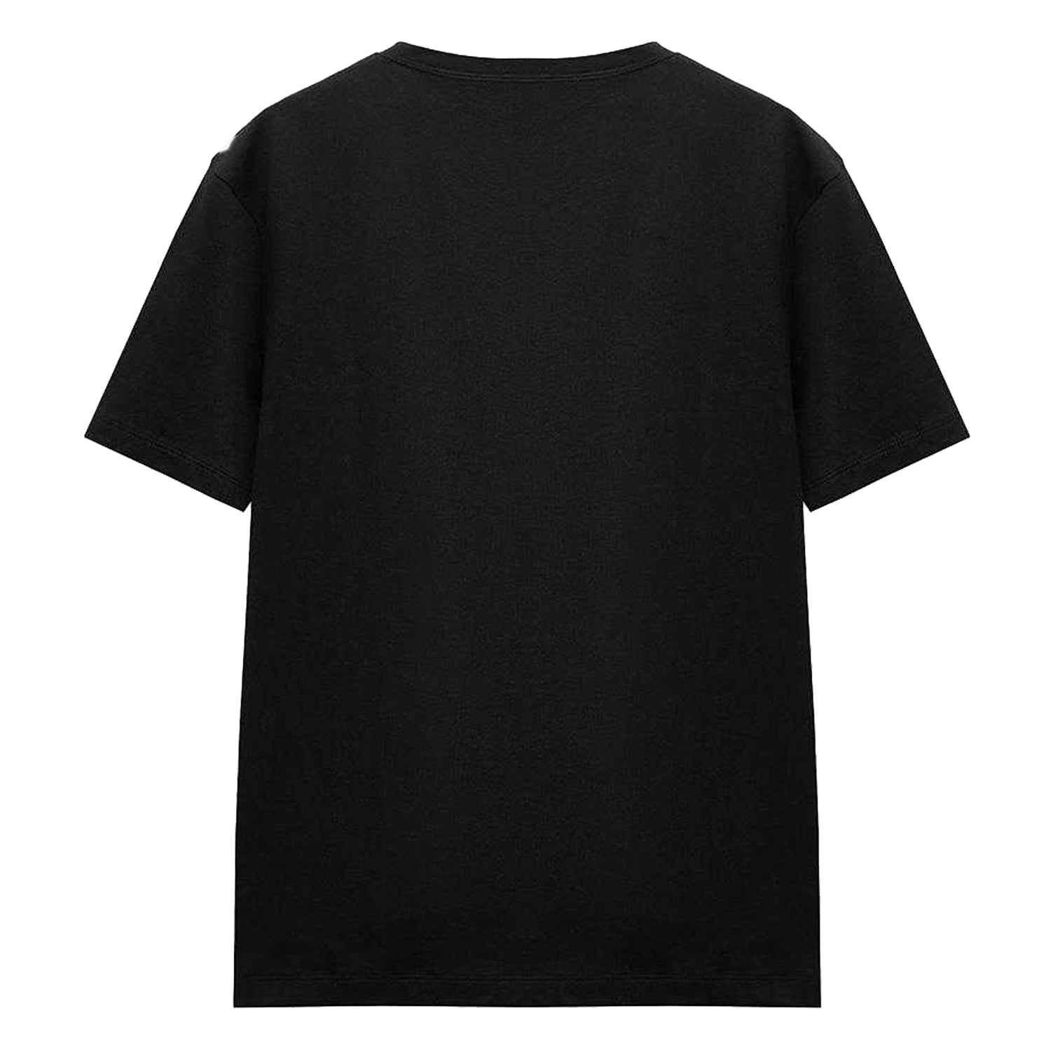 Black - Back - Stranger Things 5 Womens-Ladies Hellfire Flames T-Shirt