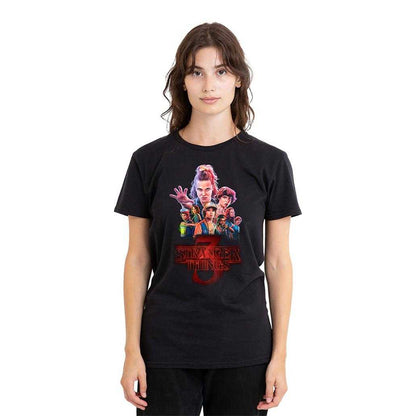 Black - Lifestyle - Stranger Things 3 Womens-Ladies Poster T-Shirt