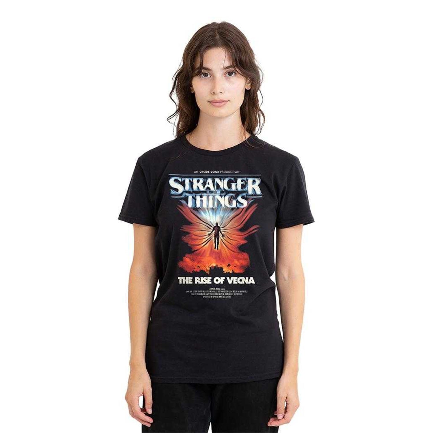 Black - Lifestyle - Stranger Things 5 Womens-Ladies Rise Of Vecna Poster T-Shirt