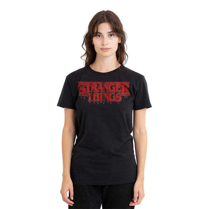 Black - Lifestyle - Stranger Things Womens-Ladies Logo Drip T-Shirt