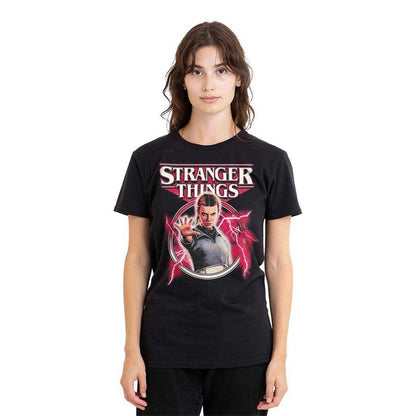 Black - Lifestyle - Stranger Things Womens-Ladies Eleven Lightning T-Shirt
