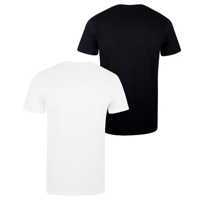 Black-White - Back - Star Wars Mens Light & Dark Side T-Shirt (Pack of 2)