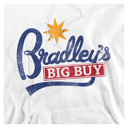 White - Side - Stranger Things Unisex Adult Bradley´s Big Buy Logo Hoodie