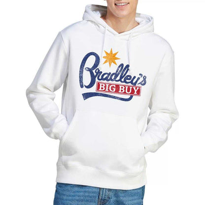 White - Lifestyle - Stranger Things Unisex Adult Bradley´s Big Buy Logo Hoodie