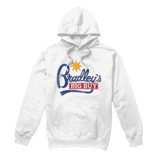 White - Front - Stranger Things Unisex Adult Bradley´s Big Buy Logo Hoodie