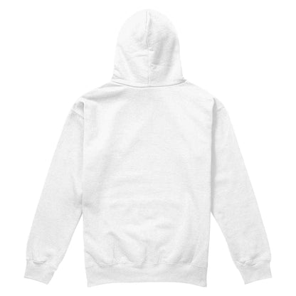 White - Back - Stranger Things Unisex Adult Punk Logo Hoodie