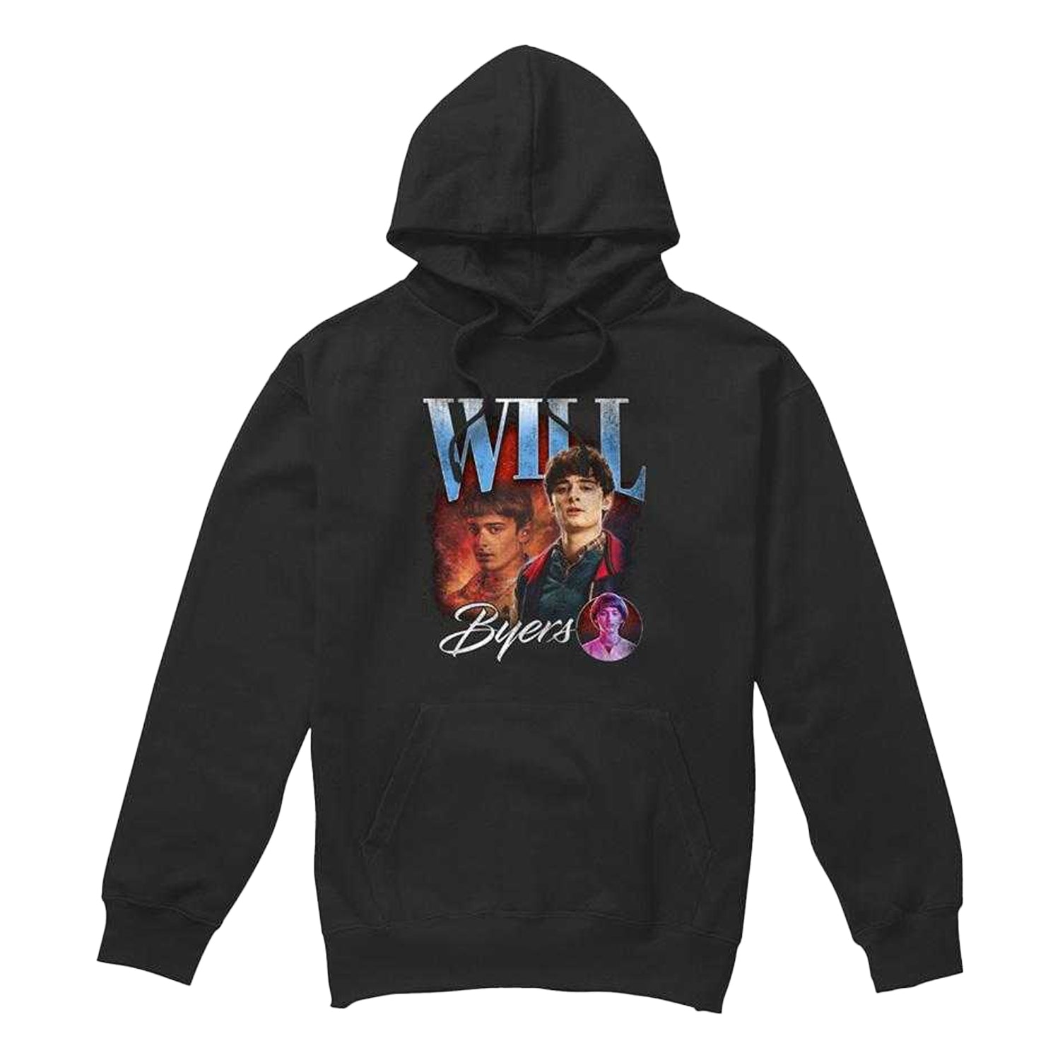 Black - Front - Stranger Things Unisex Adult Will Homage Hoodie