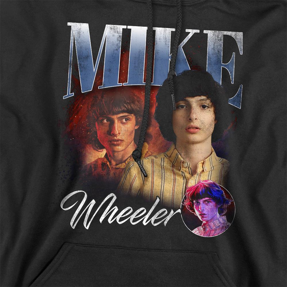 Black - Side - Stranger Things Unisex Adult Mike Homage Hoodie
