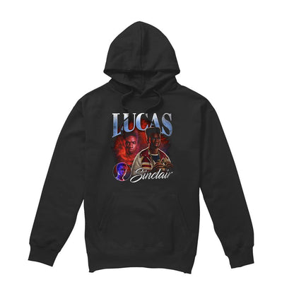 Black - Front - Stranger Things Unisex Adult Lucas Homage Hoodie