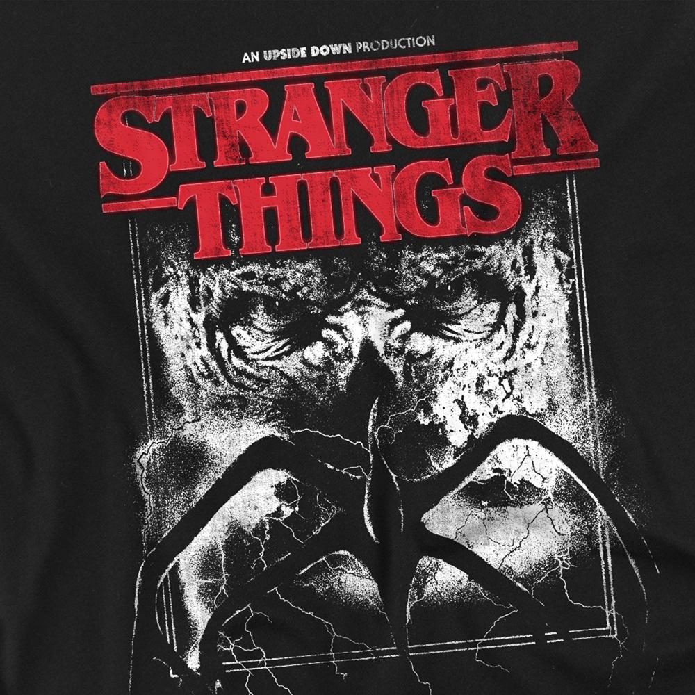 Black - Side - Stranger Things 5 Unisex Adult Vecna & Mindflayer Poster Long-Sleeved T-Shirt
