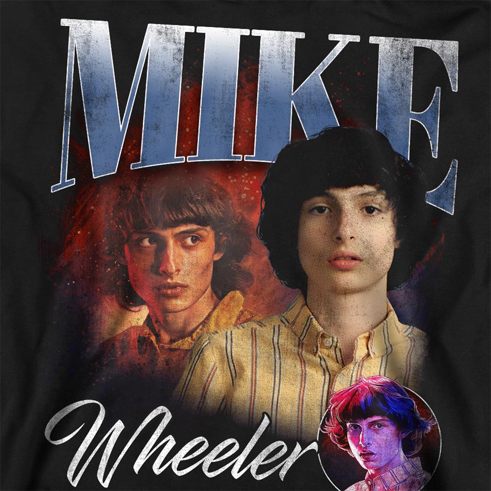 Black - Side - Stranger Things Unisex Adult Mike Homage Sweatshirt
