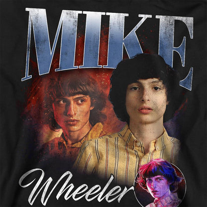 Black - Side - Stranger Things Unisex Adult Mike Homage Sweatshirt