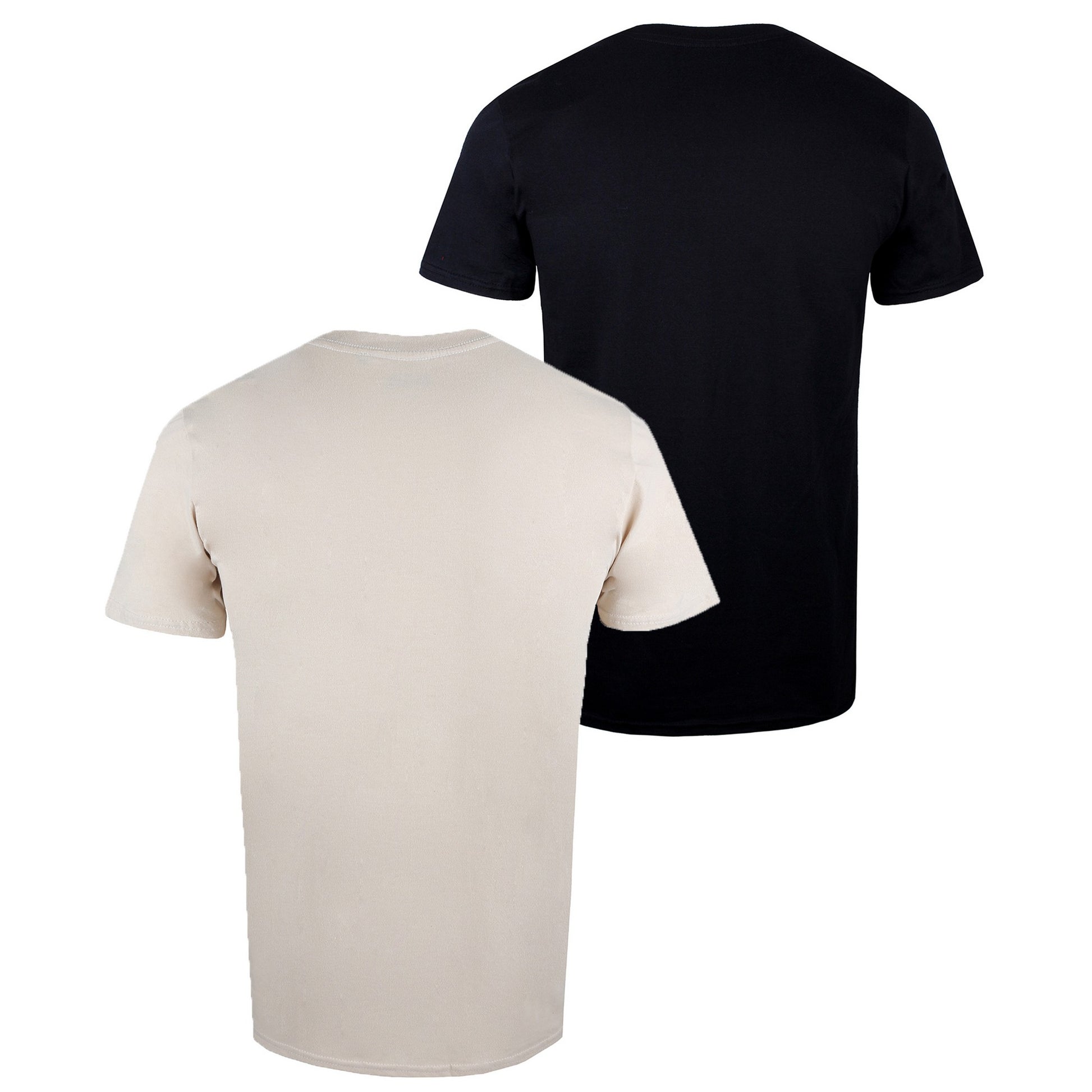 Black-Cream - Back - Star Wars Mens Boba Fett T-Shirt (Pack of 2)