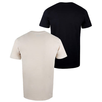 Black-Cream - Back - Star Wars Mens Boba Fett T-Shirt (Pack of 2)